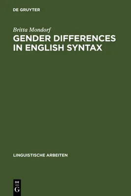 Produktbild von Geschlechterunterschiede in der englischen Syntax