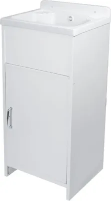Immagine prodotto di Lavatoio da esterno bianco vasca in resina Rocco 42,5x34,5x82
