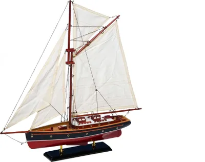 Produktbild von Modellschiff Segelyacht Yacht Schiff Boot Segelschiff Holz Maritim kein Bausatz