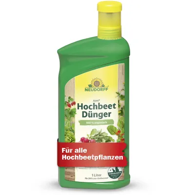 Produktbild von Neudorff Azet HochbeetDünger 1L für 200L Gießwasser - 100 % organisch und vegan