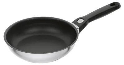Produktbild von Ballarini Pesaro 75002-878-0 Bratpfanne, 24 cm max. Durchmesser, Edelstahl, Induktionsherd-geeignet, Antihaftbeschichtung