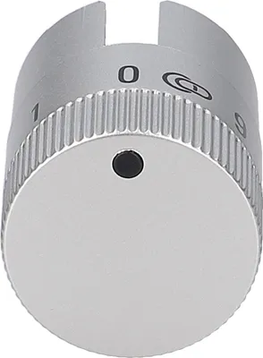 Produktbild von easyPART passend für 00428972 BOSCH Siemens 428972 Knebel Zweikreis Heizplattenschalter Schalter Zweikreisknebel Drehknopf Drehschalter Kochzonenregler Drehgriff Knopf versenkbar
