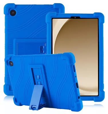 Obrázek produktu pro Tableta Pouzdro pro Samsung Galaxy Tab A9 8.7" 2025, nárazuvzdorné měkké silikonové ochranné pouzdro se stojánkem Modrá