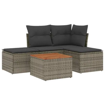 Zdjęcie produktu dla VidaXL 3255920, Ciemny Szary, Drewno akacjowe, Żywica, Stal, 550 mm, 370 mm