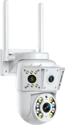 Obrázek produktu pro INF Duální objektiv WiFi bezpečnostní kamera 1080P HD, barevné noční vidění
