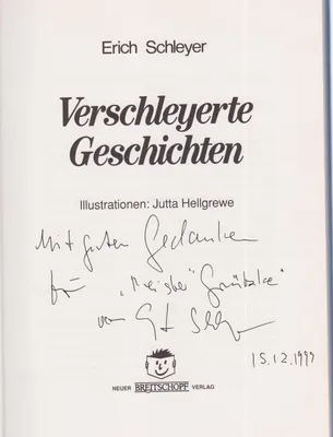 Produktbild von Verschleyerte Geschichten | Erich Schleyer