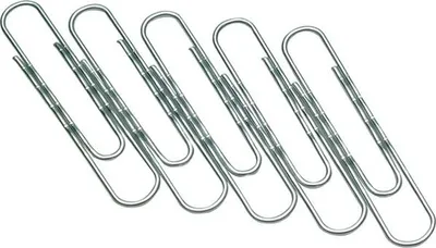 Image de Q-Connect® KF01312 Pince à lettres, métal, 32 mm, galvanisé, boîte de 100 pièces