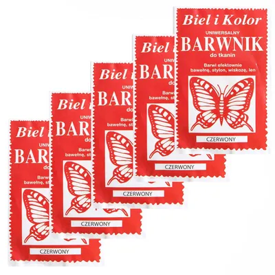 5 x 10g Batikfarbe Textilfarbe Stofffarbe färben koralle