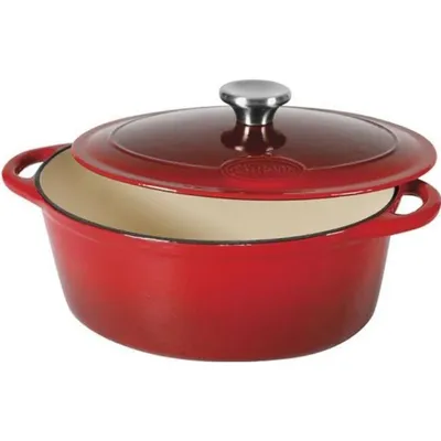 Produktbild von Sitram Stewpot Ovale 9 L Kochtopf inkl. Deckel, Gusseisen/Gussaluminium, 36 cm Durchmesser, Induktionsherd-geeignet