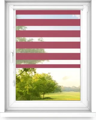 Image de time4blinds – Store Occultant sans Percage – Store Enrouleur – Adhésive, Cassette Aluminium – Rouge, 700x500, À Droite