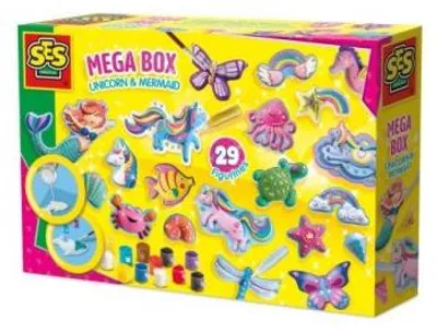 Immagine prodotto di SES Creative: Gießen e colorare – Mega-set unicorno e sirena