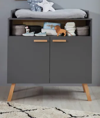 Obrázek produktu pro trendteam Přebalovací podložky do dětského pokoje šedý melamin 96 x 105 x 78 cm