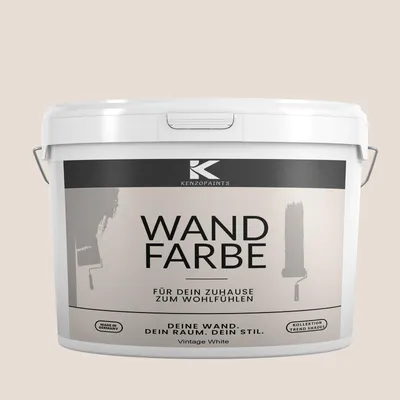 Produktbild von Kenzopaints 5Liter Wandfarbe Designfarbe Innenfarbe - Vintage White