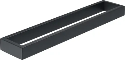 Imagen del producto de Soporte para toallas negro de 40 cm, barra para toallas de acero inoxidable, soporte para toallas de baño