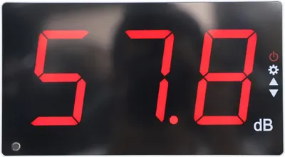 Obrázok produktu pre Garsent hlukomer, nástenný decibelový merač, 3,0" LED hlukomer, jednoduchá inštalácia, merač úrovne zvuku 30 až 130 dB s alarmom pre učebne, štúdio, domácnosť,
