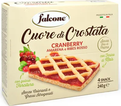 Produktbild von Preiselbeer-Kirsch-Torte Crostata Cranberry 240g - Falcone