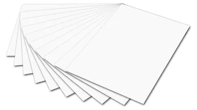 Fotokarton 50 x 70 cm, weiß, 10 Blatt, 300 g/m²