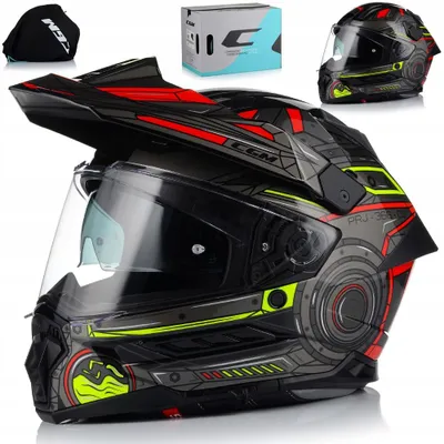 Produktbild von Motorradhelm, CGM 366, Enduro-Cross-Quad-Helm, Pinlock-Visier, Sonnenblende, Bluetooth-Interkom, ECE R 22.06 | XL (61-62 cm)
