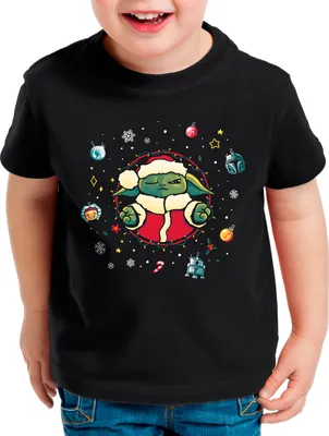 Produktbild von style3 Christmas Meditation Kinder T-Shirt xmas weihnachten weihnachtspullover pulli ugly sweater strick