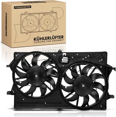 Productafbeelding van Frankberg 1x Motorradiator dubbelventilator