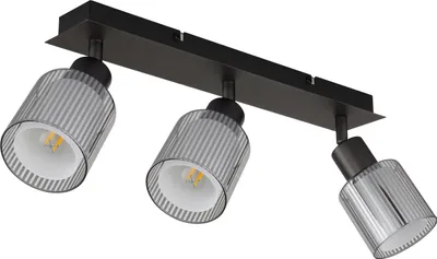 Produktbild von GLOBO 54456-3, Schwarz, Glas, Metall, IP20, I, E14, 25 W