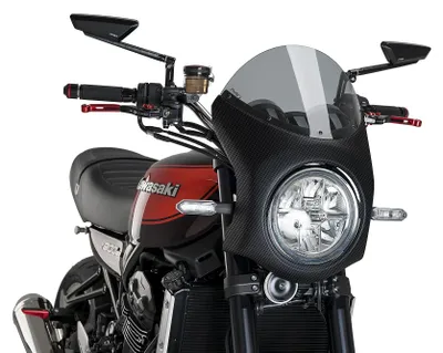 Zdjęcie produktu dla Szyba przednia PUIG 9596H Retro pasująca do KAWASAKI Z900RS Przyciemniana