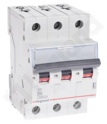 Image de S303 TX3 Disjoncteur B 6A 3P 3M 6KA