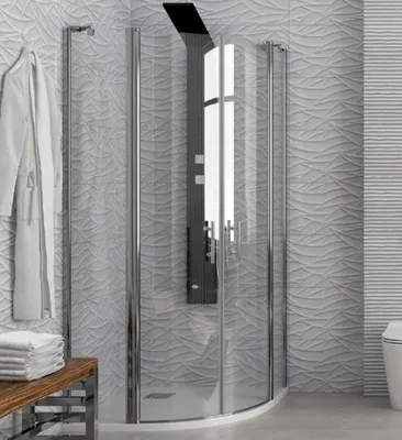 Produktbild von Duschabtrennungen 1/4 Kreis PANEX 200 H. 190 cm KARAG Wandgröße: 80x80x190 cm,