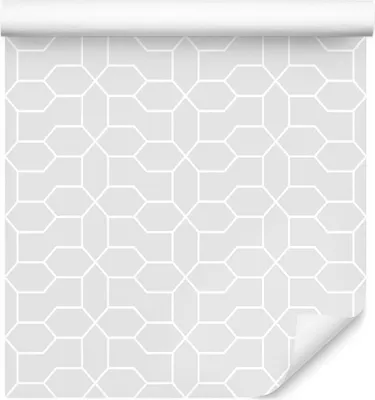 Obrázek produktu pro 10m VLIES TAPETE role Geometrický vzor Šedé ornamenty XXL