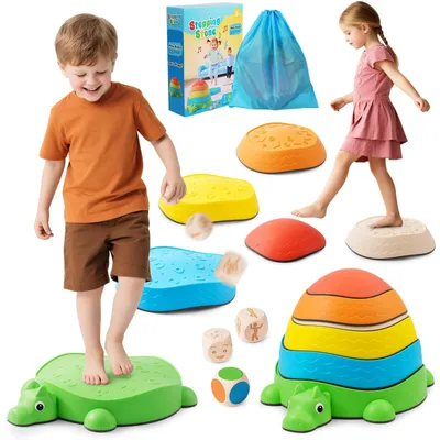 Immagine prodotto di Omgoods - Pietre di equilibrio per bambini - Sviluppo delle capacità motorie e della coordinazione