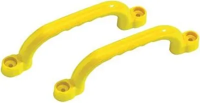 Produktbild von Haltegriffe Handgriffe 250x75 mm GELB für Spielanlagen, paarweise, mit Schrauben-Set