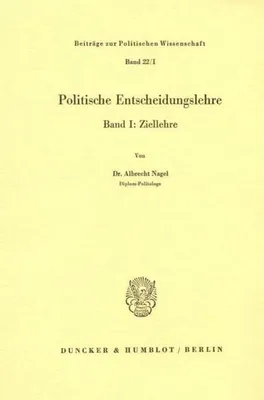 Produktbild von Politische Entscheidungslehre.