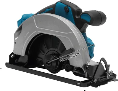 Obrázok produktu pre Elektrická akumulátorová okružná píla, výkon 750 W, rýchlosť 20000 otáčok za minútu, modrá