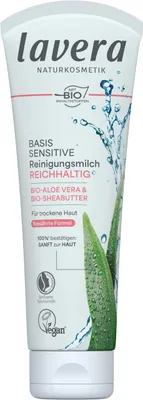 Image de Lavera Lait nettoyant Basis Sensitiv (125 ml)
