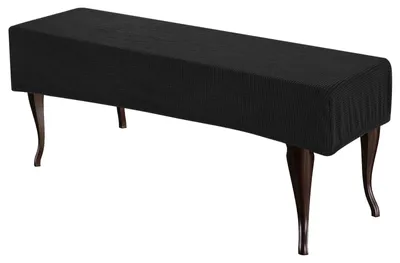 Bankkissenbezug, Jacquard, waschbar, Sitzschutz, Schwarz, 107-137 cm
