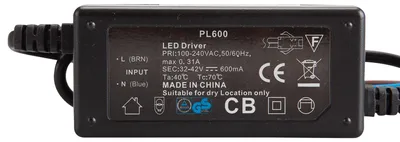 Produktbild von Konstantstromquelle LED Netzteil 100-240V AC  600mA 32-42V