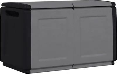 Obrázek produktu pro vidaXL Zahradní úložný box 96x53x57 cm 230 L Tmavě šedý černý