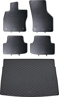 Produktbild von Gummi Fußmatten + Kofferraumwanne Set für VW Golf 8 Typ CD, Bj. 12/2019-
