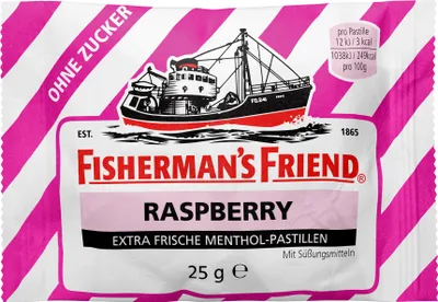 Produktbild von Fisherman's Friend Raspberry ohne Zucker 24x25g