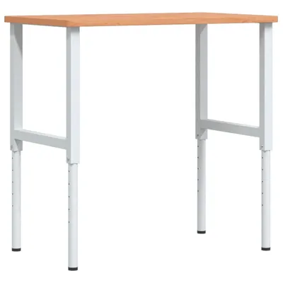 Obrázok produktu pre Pracovný stôl bledohnedý 100x60x(71,5-98)cm buk. masív obdĺžnik