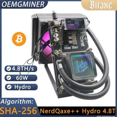 Produktbild von Neuer BTC Miner Nerdqaxe++ Hydro 4.8TH/s Bitcoin Solo Miner veröffentlicht Open-Source-Bitcoin-Miner