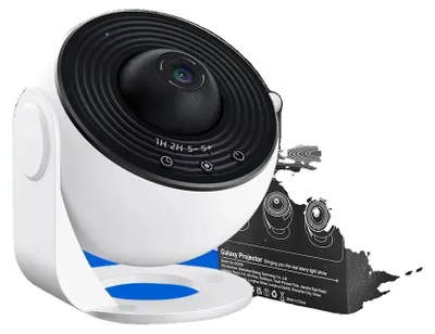 Immagine prodotto di Proiettore cinematografico, rotazione a 360°, 13 supporti per pellicola, colore nero con scritte bianche
