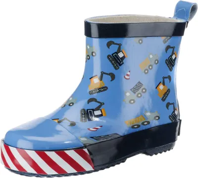 Produktbild von Playshoes Kinder Halbschaft-Gummistiefel aus Naturkautschuk, Trendige Uni Reg