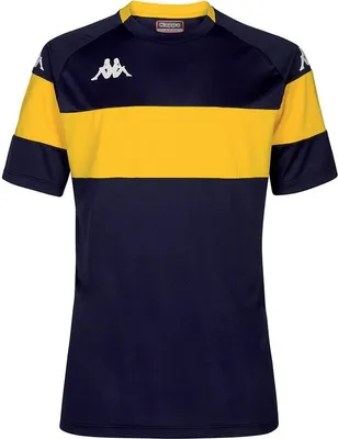 Image de Kappa Dareto T-shirt à manches courtes Jaune, Bleu M Homme Jaune, Bleu M