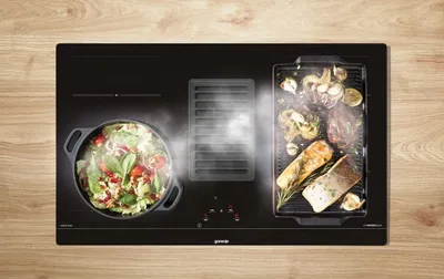 Produktbild von Gorenje - HET949BSC - Einbau-Induktions-Kochfeld mit integriertem Dunsabzug - 83 cm