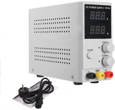 Image de Laboratoire d'alimentation - 30 V DC, 10 A - Affichage LED - Compact - Tension et courant réglables