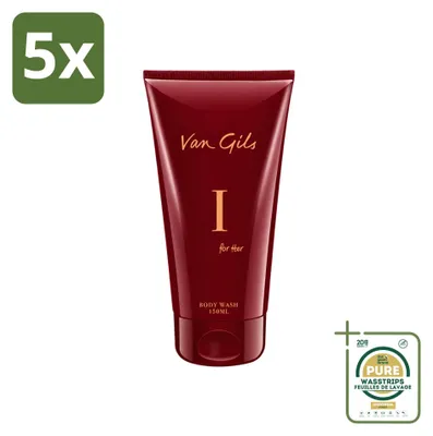 Produktbild von 5 x Van Gils I for Her Douchegel - 150 ml - Vorratspackung - 5 Stücke