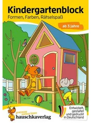 Obrázek produktu pro Kindergartenblock ab 3 Jahre - Formen, Farben, Rätselspaß