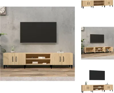 Obrázek produktu pro vidaXL TV skříňka Sonoma dub 180x31,5x40 cm materiál na bázi dřeva - TV nábytek