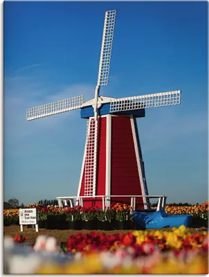 Produktbild von ARTland Leinwandbild Windmuehle in Zeeland - Niederlande Größe: 30x40 cm